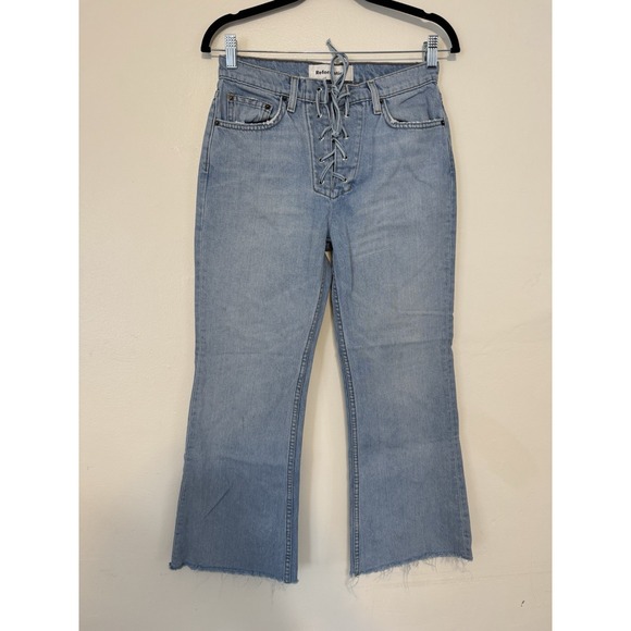 Reformation - Lace Up Flare Jeans Jeans Size‎ 26 - Picture 1 of 9
